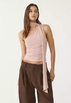 Топ ASYMMETRIC - Blouse Stradivarius, розовый