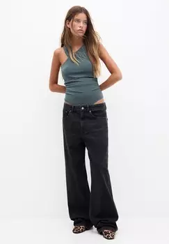 Топ ASYMMETRIC NECKLINE PULL&BEAR, сине-серый