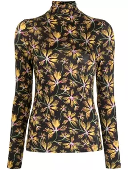 Топ Aurelia с графичным принтом Ulla Johnson, черный