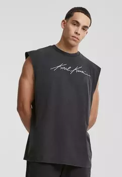 Топ AUTOGRAPH WASHED SLEEVELESS Karl Kani, черный