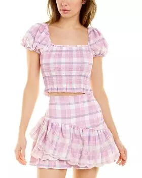 Топ Avantlook со сборками, фиолетовый