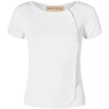Топ Aya Muse Byrin Asymetrical Top, белый