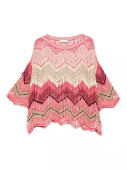 Топ ажурной вязки Akep, розовый