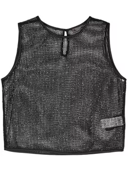 Топ ажурной вязки Peserico с пайетками, черный