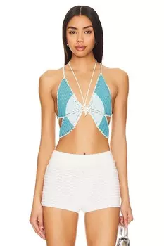 Топ «бабочка любви» Lovers And Friends, голубой