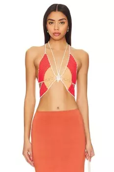 Топ «бабочка любви» Lovers And Friends, оранжевый