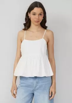 Топ BABYDOLL MOUWLOZE QS, белый