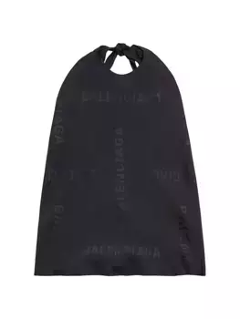 Топ Bal Diagonal с узлом по всей длине Balenciaga, черный