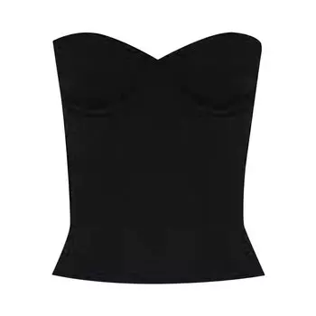 Топ Balenciaga Bustier 'Black', черный