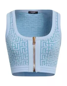 Топ Balmain, небесно-голубой