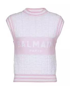 Топ Balmain, розовый