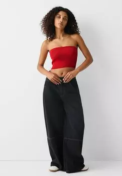 Топ Bandeau Bershka, красный