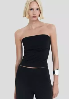 Топ BANDEAU Mango, черный