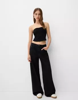 Топ бандо Bershka, черный