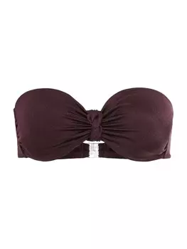 Топ бандо бикини LSCN by LASCANA Bandeau Bikini Top Nele, цвет aubergine