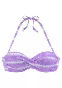 Топ бандо бикини s.Oliver Bandeau Bikini Top, фиолетовый