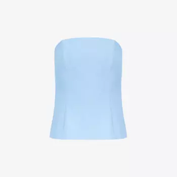 Топ-Бандо из эластичного крепа с застежкой-молнией Ro&Zo, синий