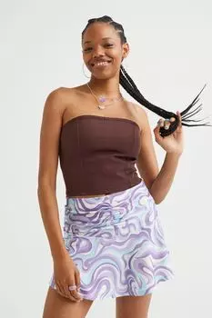 Топ-бандо из твила H&amp;M, темно коричневый