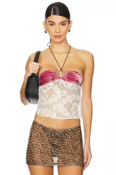 Топ бандо Jaded London, белый