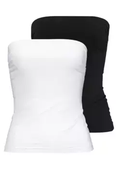 Топ-бандо Melrose (упаковка, 2 шт.), черно-белый