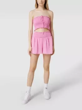 Топ-бандо с декоративными лентами Review, розовый