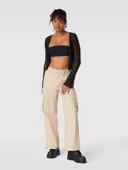 Топ-бандо с ребристым подолом Review, черный