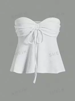 Топ-бандо Shein Ezwear, белый