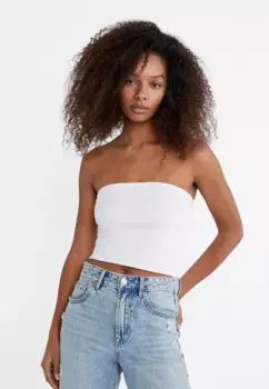 Топ-бандо Stradivarius, белый