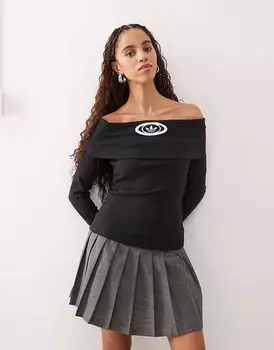 Топ-бандо в стиле 00-х от Adidas Originals черного цвета