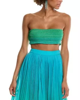 Топ бандо в стиле рококо-песок Rococo Sand, зеленый