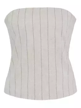 Топ-бандо в тонкую полоску Rosetta Getty, нейтральный