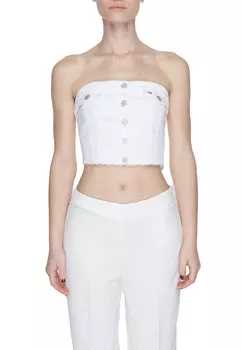 Топ бандо женский Tommy Jeans на пуговицах, белый