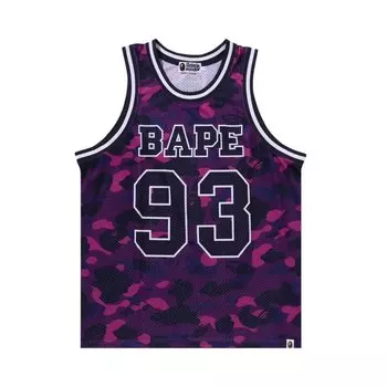 Топ BAPE Color Camo Basketball Tank Top, фиолетовый