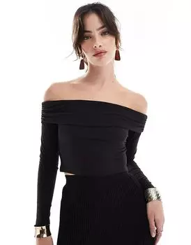 Топ Бардо черного цвета Narrated