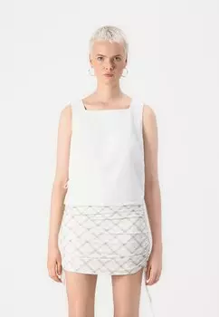 Топ BARE APRON SHELL Abercrombie & Fitch, White