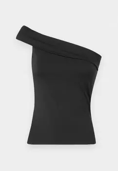 Топ BARE CLEAN ASYMMETRICAL Abercrombie & Fitch, черный