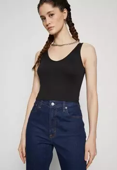 Топ BARE FLAT SEAMLESS VOOP CHAIN Hollister Co., черный