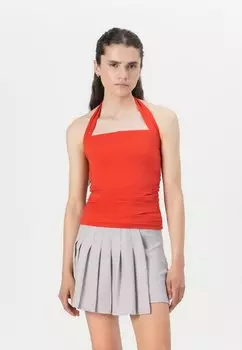 Топ BARE HALTER PORTRAIT Abercrombie & Fitch, красный