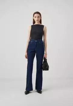 Топ Bare Soft Matte Shell Bodysuit Abercrombie & Fitch, черная красавица