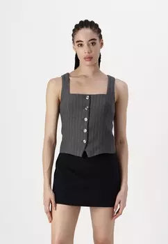 Топ BARE TAILORING VEST Abercrombie & Fitch, черный