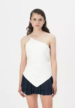 Топ BARE TIE Abercrombie & Fitch, White