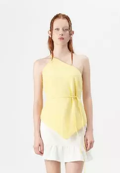 Топ BARE TIE - Blouse Abercrombie & Fitch, желтый