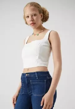 Топ Bare Universal Set Abercrombie & Fitch, белый