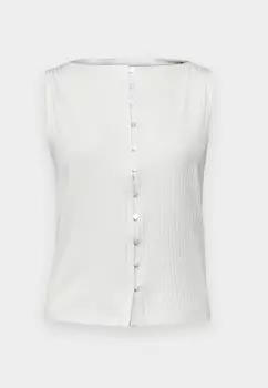 Топ BARE WIDE SLASH BUTTON Abercrombie & Fitch, серо-коричневый