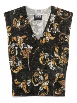 Топ Barocco Versace Jeans Couture, черный