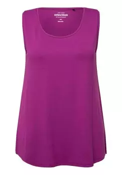 Топ BASIC ROUND NECKLINE Ulla Popken, фиолетовый