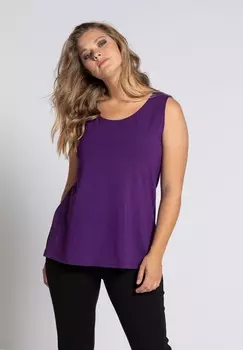 Топ BASIC ROUND NECKLINE Ulla Popken, крапчатый светло-розовый