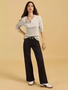 Топ Baukjen Organic Cotton Henley, цвет antique/white