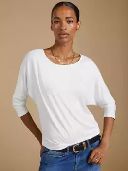 Топ Baukjen Spenser Relaxed Boat Neck, белый