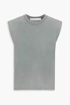 Топ Bazaly из выцветшего хлопкового трикотажа IRO, серый